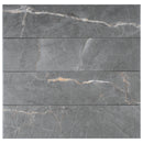 ELEGANCE 3.15"x12.99" Matte Porcelain Floor and Wall Tile - Dark Gray