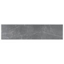 ELEGANCE 3.15"x12.99" Matte Porcelain Floor and Wall Tile - Dark Gray