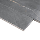 ELEGANCE 3.15"x12.99" Matte Porcelain Floor and Wall Tile - Dark Gray