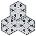 RADIANT 8"x10" Porcelain Hexagon Floor and Wall Tile Matt