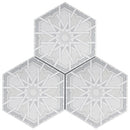 RADIANT 8"x10" Porcelain Hexagon Floor and Wall Tile Matt