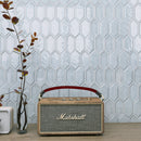 Classic Aqua 13.31 in. x 10.24 in. Picket Glossy Glass Mosaic Tile