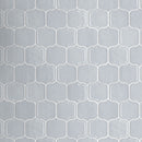 Classic Gray 11.86 in. x 10.79 in. Arabesque Glossy Glass Mosaic Tile