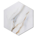 Calacatta 7.9"x9.5" Matte Porcelain Floor and Wall Tile - Gold Blue