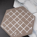 Calacatta 7.9"x9.5" Matte Porcelain Floor and Wall Tile - Gold Blue