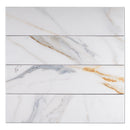 ELEGANCE 3.15"x12.99" Matte Porcelain Floor and Wall Tile - Gold Blue
