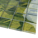 SL-02   Season Series - Spring - Green Wallpaper Glass Mosaic Tile