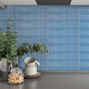 SOLDEU 2.95"x11.81" Polished Ceramic Wall Tile - Blue