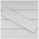 SOLDEU 2.95"x11.81" Polished Ceramic Wall Tile - White