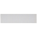 SOLDEU 2.95"x11.81" Polished Ceramic Wall Tile - White