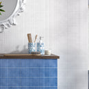 SOLDEU 2.95"x11.81" Polished Ceramic Wall Tile - White