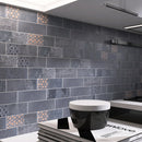 Tempo 2.6"x7.9" Matte Porcelain Floor and Wall Tile - Marine Blue