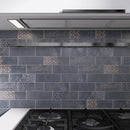 Tempo 2.6"x7.9" Matte Porcelain Floor and Wall Tile - Marine Blue