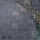 Tempo 2.6"x7.9" Matte Porcelain Floor and Wall Tile - Marine Blue