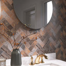 Tempo 2.6"x7.9" Matte Porcelain Floor and Wall Tile - Mud Brown