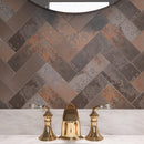 Tempo 2.6"x7.9" Matte Porcelain Floor and Wall Tile - Mud Brown