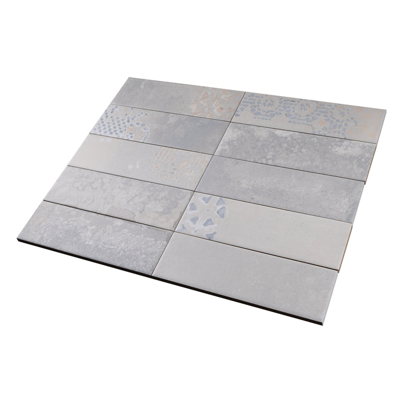 Tempo 2.6"x7.9" Matte Porcelain Floor and Wall Tile - White
