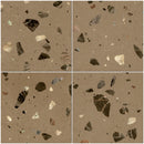 Terrazo 8.03"x8.03" Matte Porcelain Floor and Wall Tile - Caramelo Brown