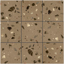 Terrazo 8.03"x8.03" Matte Porcelain Floor and Wall Tile - Caramelo Brown