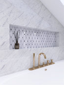 WHCA-07  White Carrara Series - Oversize Mosaic Tile