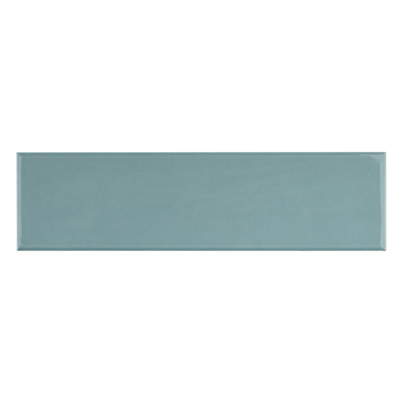 ZARATI 2.95"x11.81" Polished Ceramic Wall Tile - Acqua Blue