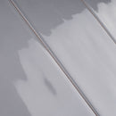 ZARATI 2.95"x11.81" Polished Ceramic Wall Tile - Light Gray
