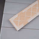 ZARATI 2.95"x11.81" Polished Ceramic Wall Tile - Light Gray