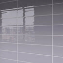 ZARATI 2.95"x11.81" Polished Ceramic Wall Tile - Light Gray