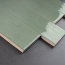 ZARATI 2.95"x11.81" Polished Ceramic Wall Tile - Jade Green