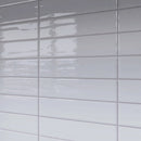 ZARATI 2.95"x11.81" Polished Ceramic Wall Tile - White