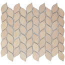 Silvleaf 12.21 in. x 13.39 in. Geometric Matte Aluminum Mosaic Tile