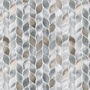 Silvleaf 12.21 in. x 13.39 in. Geometric Matte Aluminum Mosaic Tile