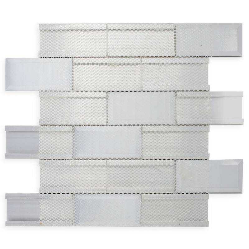 AFM-02   2X4 Subway Tile Brick Grey Metal Mosaic Tile Sheet