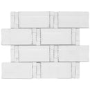 BAM-01  Soft Mint Wave Mosaic Tile