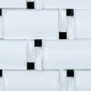 BAM-02  Super White Waves Mosaic Tile
