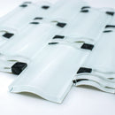 BAM-02  Super White Waves Mosaic Tile