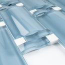 BAM-03  Sky Blue Waves Mosaic Tile