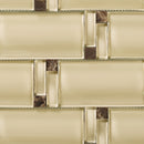 BAM-04  London Fog Waves Mosaic Tile