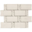 BAM-04  London Fog Waves Mosaic Tile