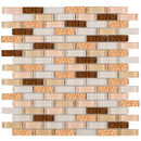 BCD-03  Cinnamon Brick Glass Mosaic Tile