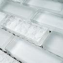 BCD-04  Crystile White Brick Glass Mosaic Tile