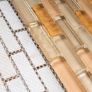 BCD-05  Beige And Orange Brick Glass Mosaic Tile