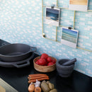 BCD-07  Baby Blue Brick Glass Mosaic Tile