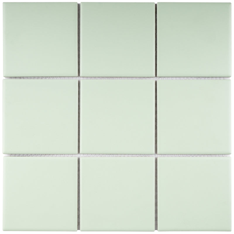 BT-PM10  4X4 Green Porcelain Satin Mosaic Tile