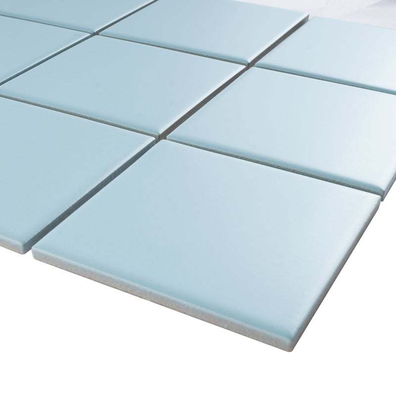 BT-PM11  4X4 Blue Porcelain Satin Mosaic Tile