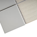 BT-PM12  4X4 Light Grey Porcelain Satin Mosaic Tile