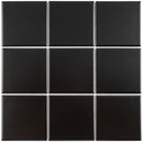 BT-PM14  4X4 Black Porcelain Satin Mosaic Tile