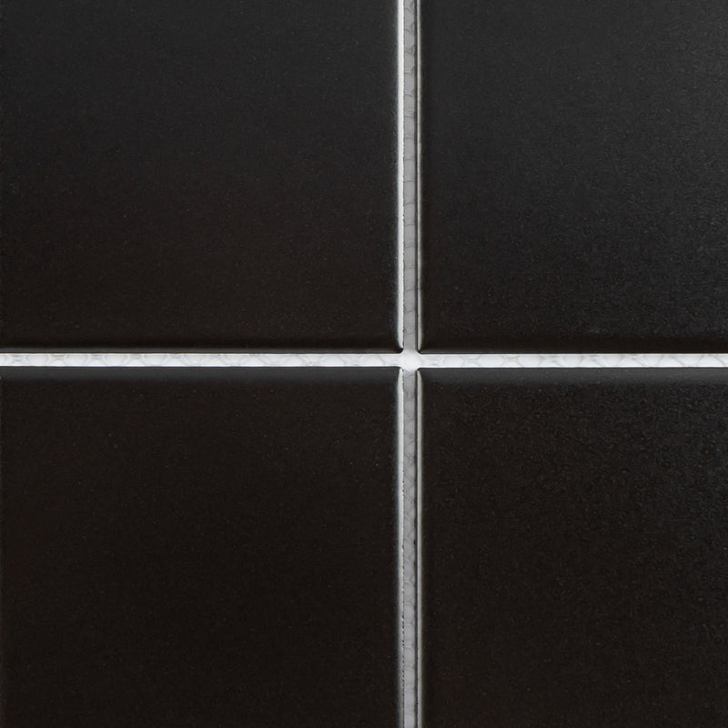 BT-PM14  4X4 Black Porcelain Satin Mosaic Tile