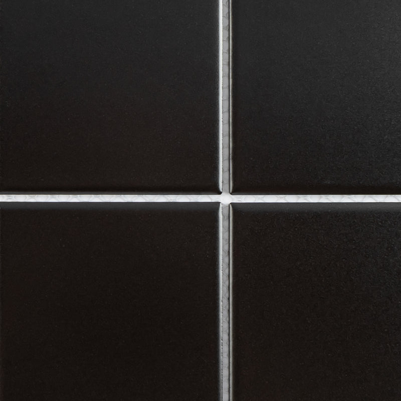 BT-PM14  4X4 Black Porcelain Satin Mosaic Tile