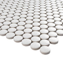 BT-PM01  White Tiny Dot Porcelain Satin Mosaic Tile